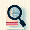 Magnifying glass icon.